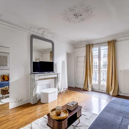 Haussmannian - 2bdr-6p Near Marais-sentier Apartamento *