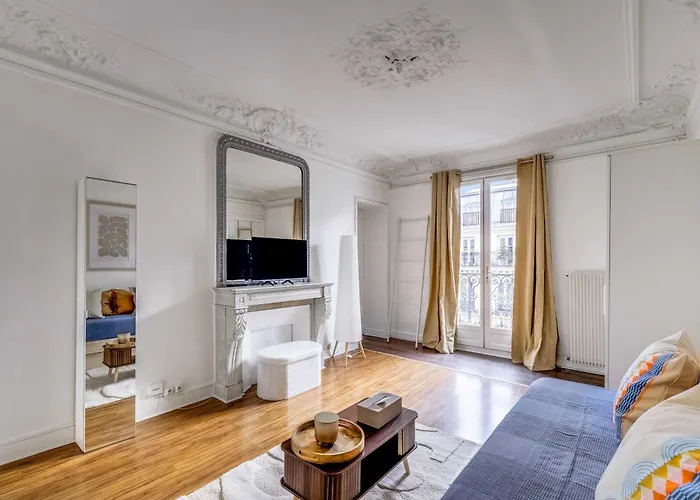 Haussmannian - 2bdr-6p Near Marais-sentier Apartamento *